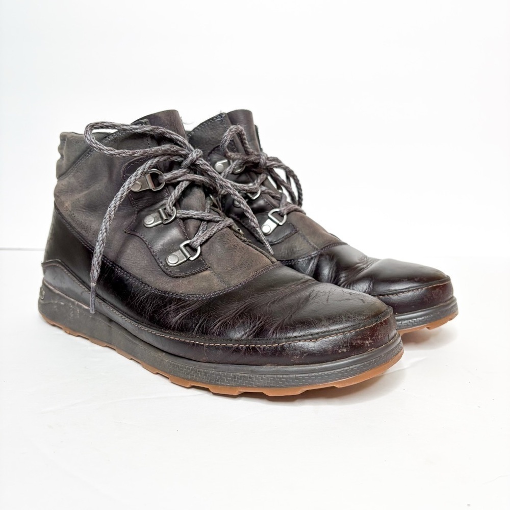 Chaco Ember Leather Boots Size 9.5 Women’s Brown Winter Ankle Waterproof